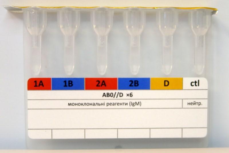 Карта Групотест АВ0//D ×6